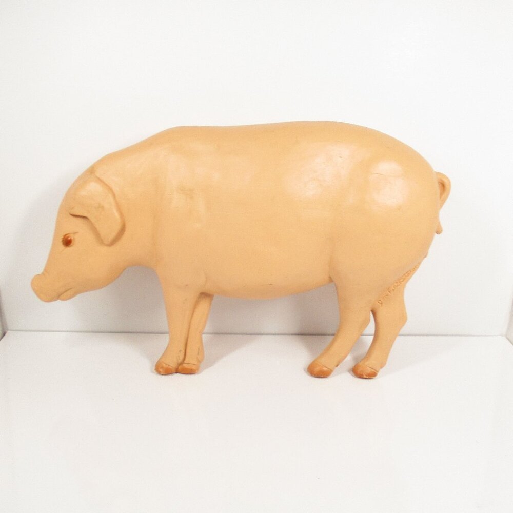 Vtg PIG Blow Mold 1990 Don Featherstone, Union Products, Plastic Yard Decor